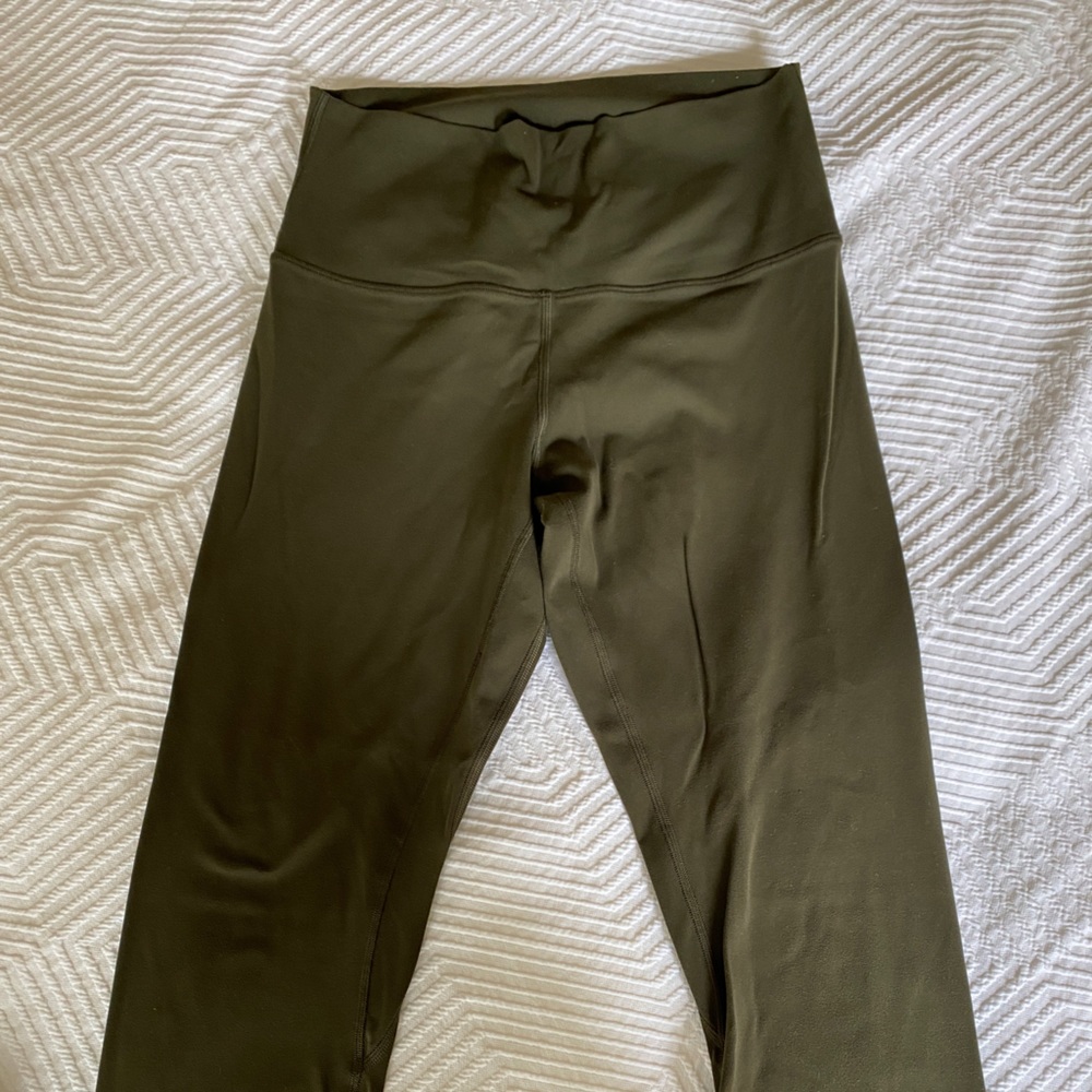 Lululemon Align Crop Olive Size 8